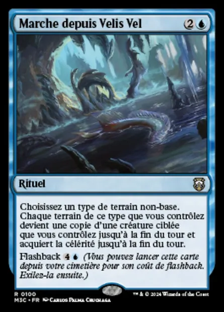 Marche depuis Velis Vel, carte Magic M3C 100 — extension Modern Horizons 3 Commander