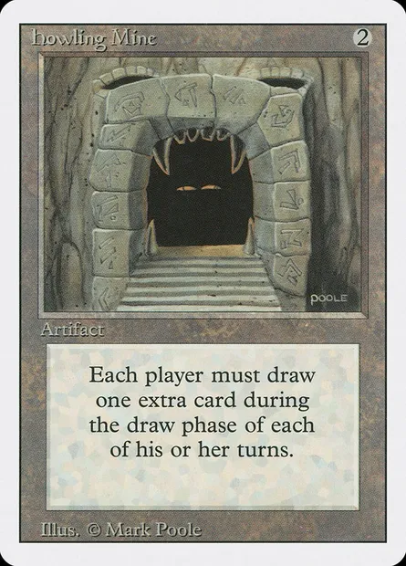 Howling Mine, Magic card 3ED 251 — Revised Edition set