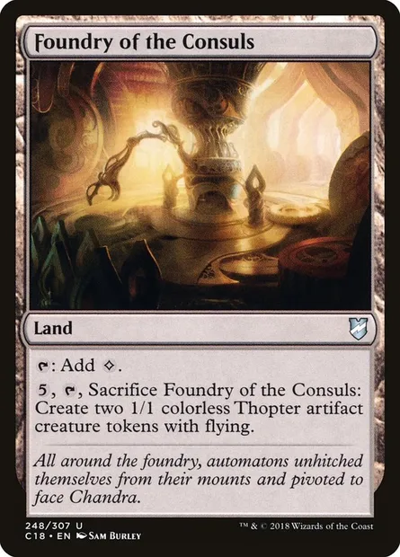 Foundry of the Consuls, Magic card C18 248 — Commander 2018 set