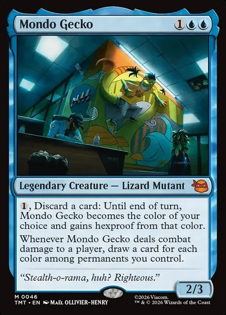 Mondo Gecko, Magic card TMT 46 — Teenage Mutant Ninja Turtles set
