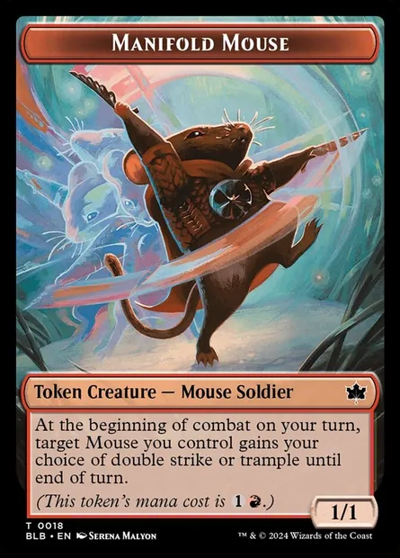 Manifold Mouse, Magic card TBLB 18 — Bloomburrow Tokens set