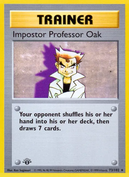 Impostor Professor Oak, Pokémon card BS 73 — Base Set set