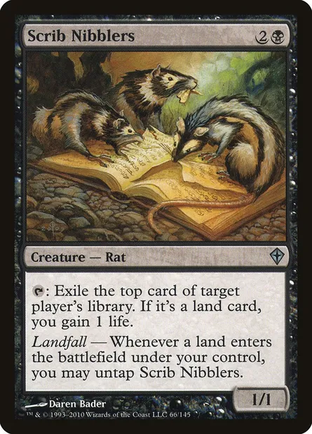 Scrib Nibblers, Magic card WWK 66 — Worldwake set