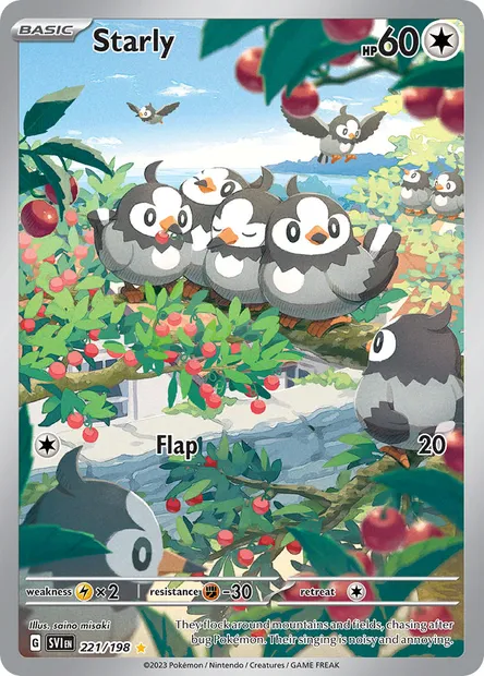 Starly, Pokémon card SVI 221 — Scarlet & Violet set