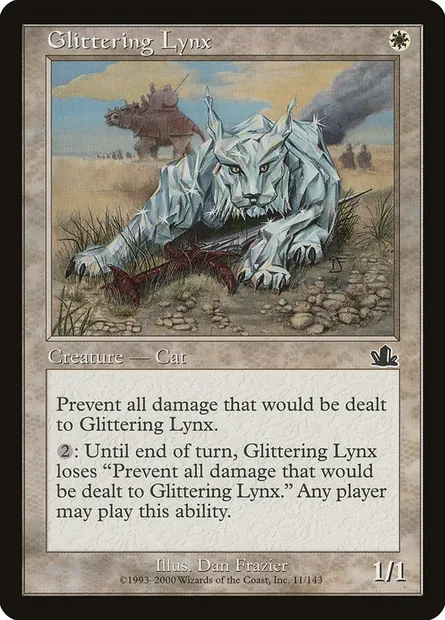 Glittering Lynx, Magic card PCY 11 — Prophecy set