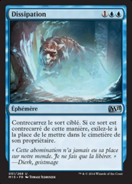 Dissipation, carte Magic M15 51 — extension Magic 2015