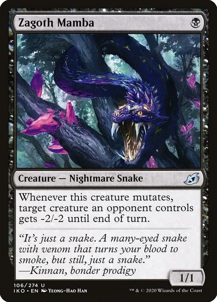 Zagoth Mamba, Magic card IKO 106 — Ikoria: Lair of Behemoths set