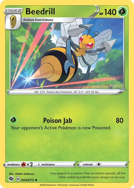 Beedrill, Pokémon card CPA 4 — Champion's Path set