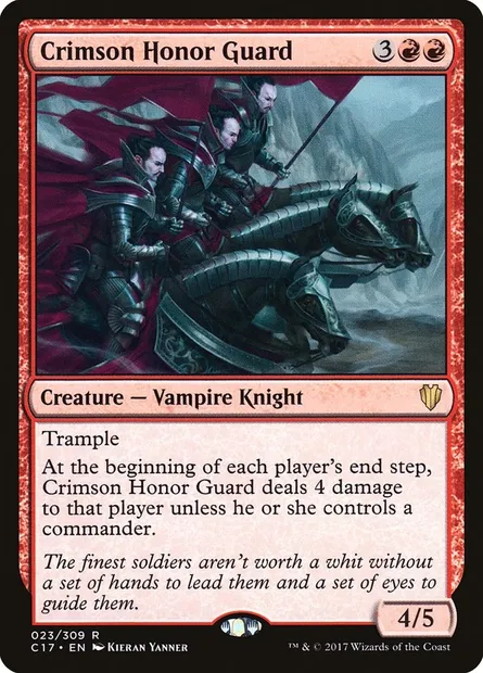 Crimson Honor Guard, Magic card C17 23 — Commander 2017 set