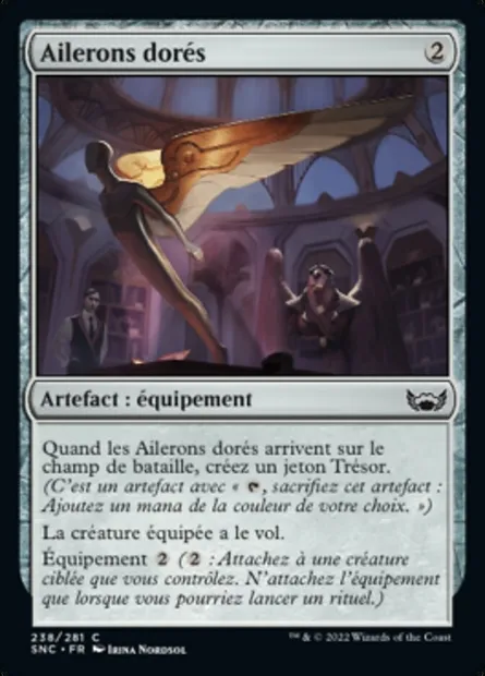 Ailerons dorés, carte Magic SNC 238 — extension Les rues de la Nouvelle-Capenna