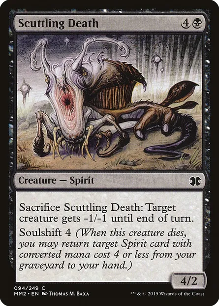 Scuttling Death, Magic card MM2 94 — Modern Masters 2015 set