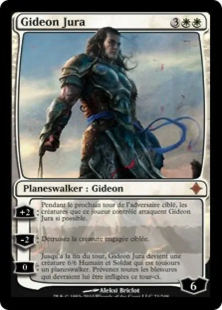 Gideon Jura, carte Magic ROE 21 — extension L'ascension des Eldrazi