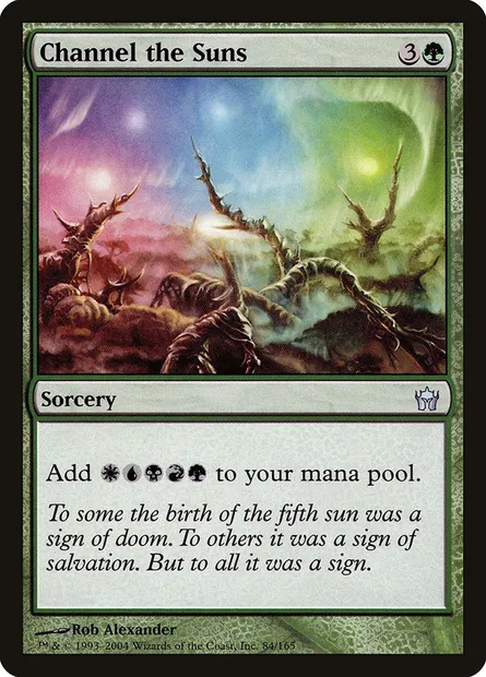 Channel the Suns, Magic card 5DN 84 — Fifth Dawn set