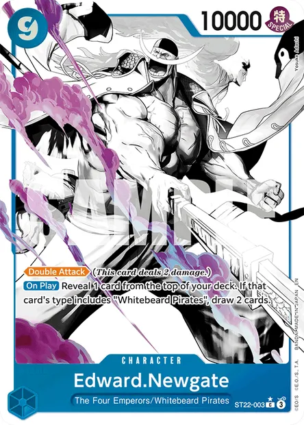 Edward.Newgate, One Piece card ST22-003 — Ace & Newgate set