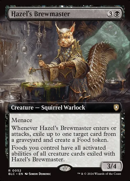 Hazel's Brewmaster, Magic card BLC 52 — Bloomburrow Commander set