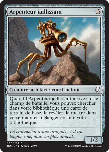 Arpenteur jaillissant, carte Magic DOM 230 — extension Dominaria