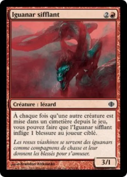 Iguanar sifflant, carte Magic ALA 104 — extension Les éclats d'Alara