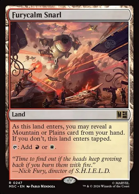 Furycalm Snarl, Magic card MSC 247 — Marvel Super Heroes Commander set