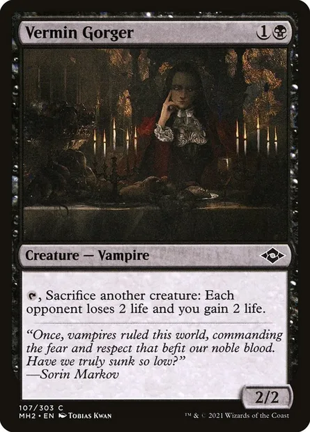 Vermin Gorger, Magic card MH2 107 — Modern Horizons 2 set