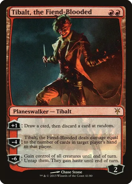 Tibalt, the Fiend-Blooded, Magic card DDK 41 — Duel Decks: Sorin vs. Tibalt set