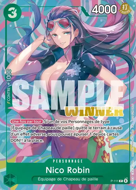 Nico Robin, carte One Piece P-111 — extension Carte promo