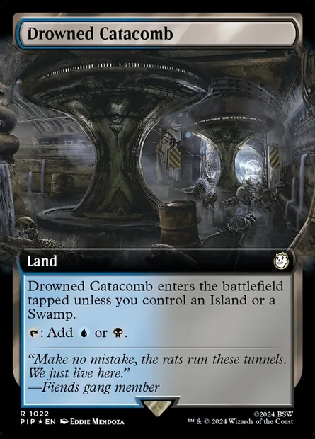 Drowned Catacomb, Magic card PIP 1022 — Fallout set