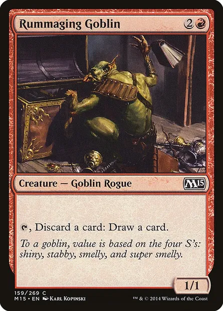 Rummaging Goblin, Magic card M15 159 — Magic 2015 set
