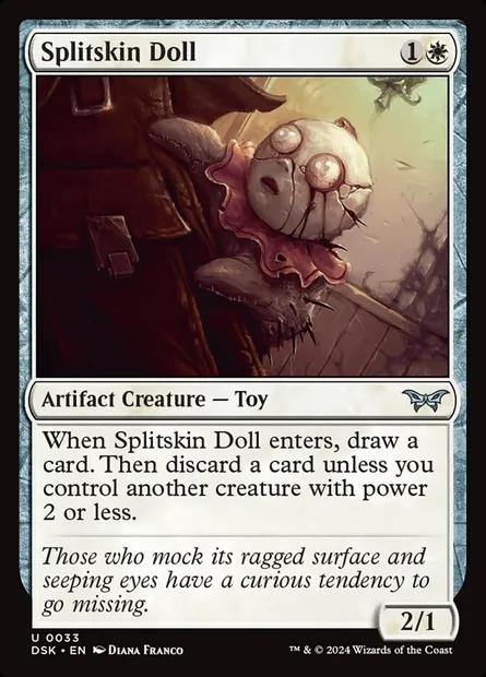 Splitskin Doll, Magic card DSK 33 — Duskmourn: House of Horror set
