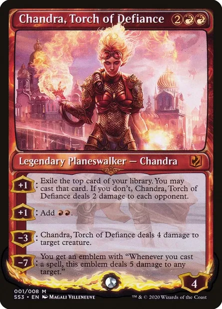 Chandra, Torch of Defiance, Magic card SS3 1 — Signature Spellbook: Chandra set