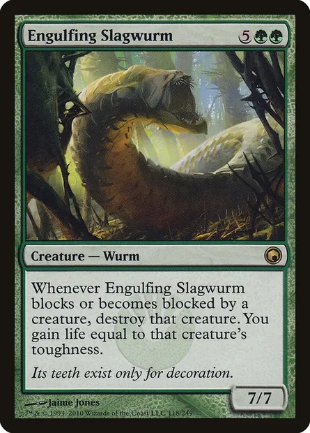 Engulfing Slagwurm, Magic card SOM 118 — Scars of Mirrodin set