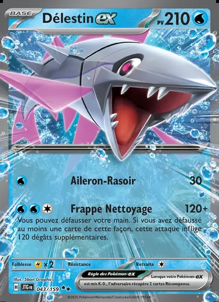 Délestin-ex, carte Pokémon JTG 043 — extension Aventures Ensemble