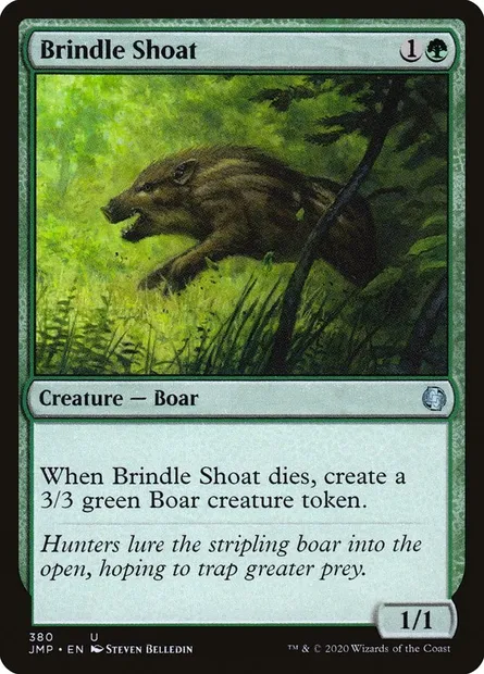 Brindle Shoat, Magic card JMP 380 — Jumpstart set