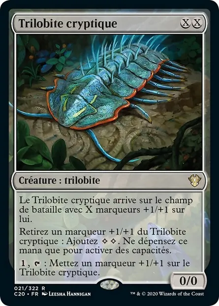 Trilobite cryptique, carte Magic C20 21 — extension Commander 2020