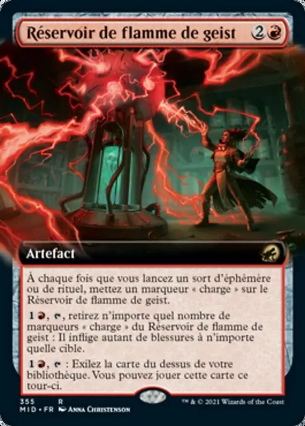 Réservoir de flamme de geist, carte Magic MID 355 — extension Innistrad : chasse de minuit