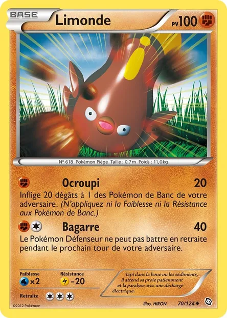 Limonde, carte Pokémon DRX 70 — extension Dragons Éxaltés