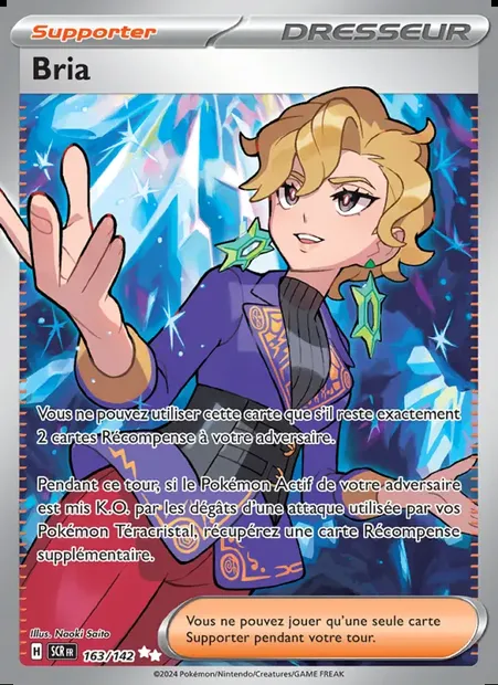 Bria, carte Pokémon SCR 163 — extension Couronne Stellaire