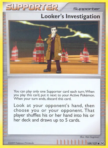 Looker's Investigation, Pokémon card PL 109 — Platinum set