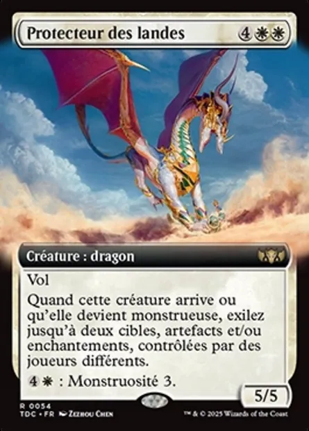 Protecteur des landes, carte Magic TDC 54 — extension Tarkir: Dragonstorm Commander