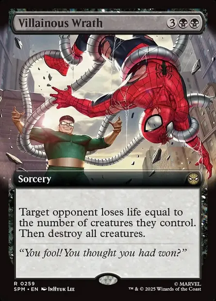 Villainous Wrath, Magic card SPM 259 — Marvel's Spider-Man set