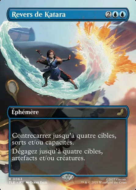 Revers de Katara, carte Magic TLE 63 — extension Avatar: The Last Airbender Eternal
