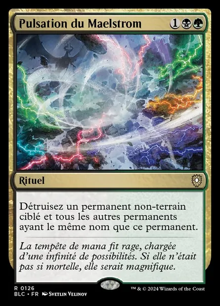 Pulsation du Maelstrom, carte Magic BLC 126 — extension Bloomburrow Commander