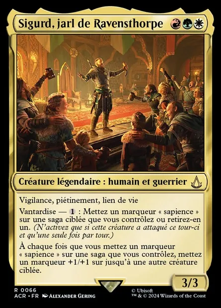 Sigurd, jarl de Ravensthorpe, carte Magic ACR 66 — extension Assassin's Creed