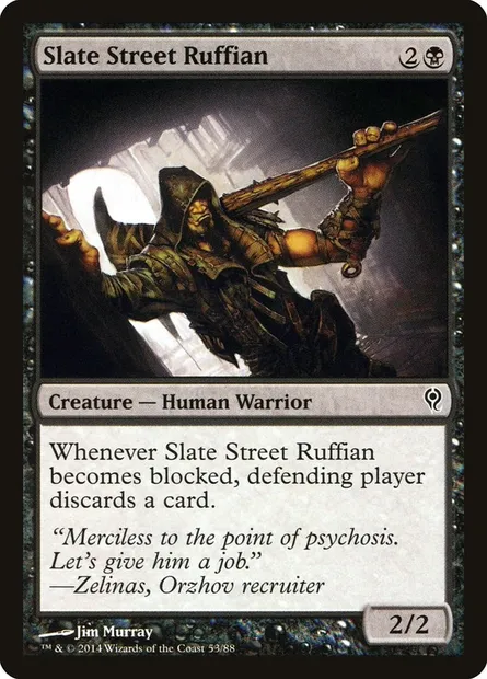 Slate Street Ruffian, Magic card DDM 53 — Duel Decks: Jace vs. Vraska set