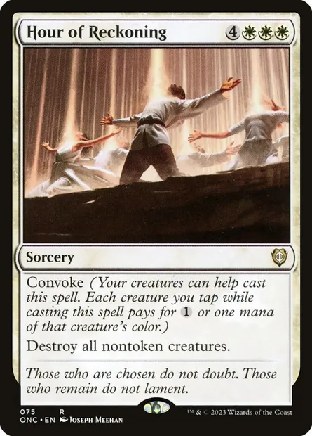 Hour of Reckoning, Magic card ONC 75 — Phyrexia: All Will Be One Commander set