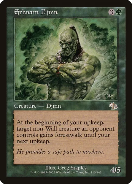 Erhnam Djinn, Magic card JUD 113 — Judgment set