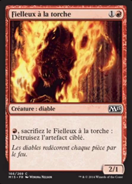 Fielleux à la torche, carte Magic M15 166 — extension Magic 2015