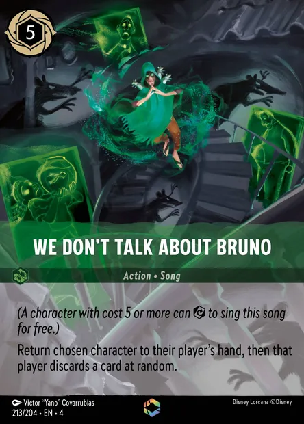 We Don't Talk About Bruno, Disney Lorcana card CH4-213 — Ursula's Return set