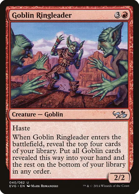 Goblin Ringleader, Magic card EVG 40 — Duel Decks Anthology: Elves vs. Goblins set