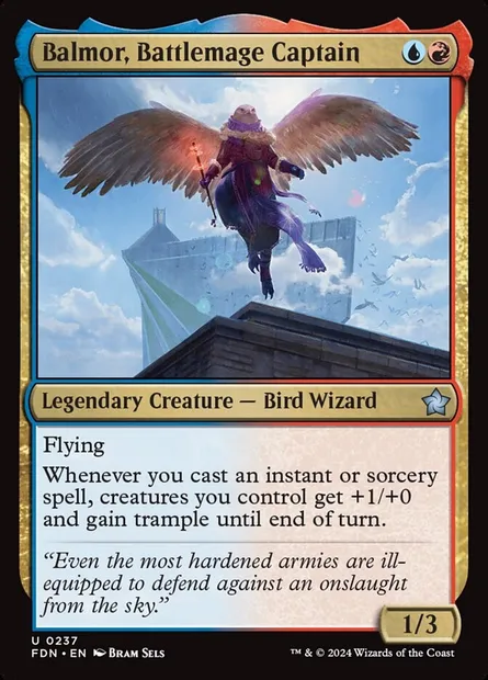 Balmor, Battlemage Captain, Magic card FDN 237 — Foundations set