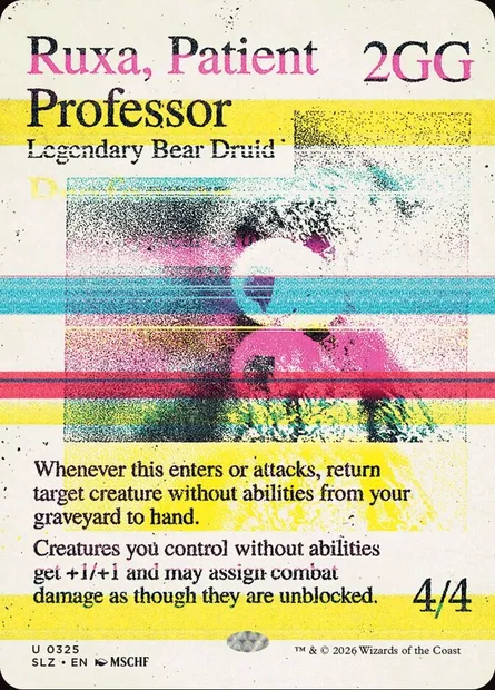 Ruxa, professeur patient, carte Magic SLZ 325 — extension The Zeta Set